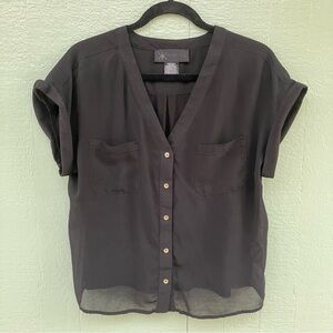 Kardashian collection, little black top, sz L